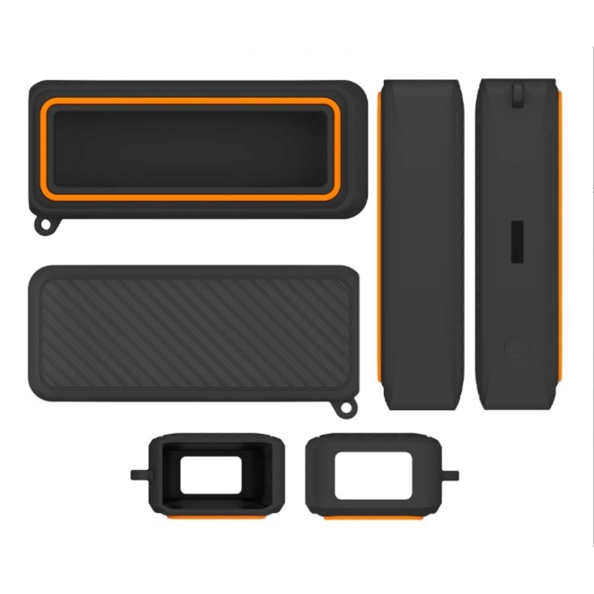 INF Silikonskydd kompatibelt med Anker Prime Power Bank (26K300W) A110A - Mjuk stötabsorberande orange ärm
