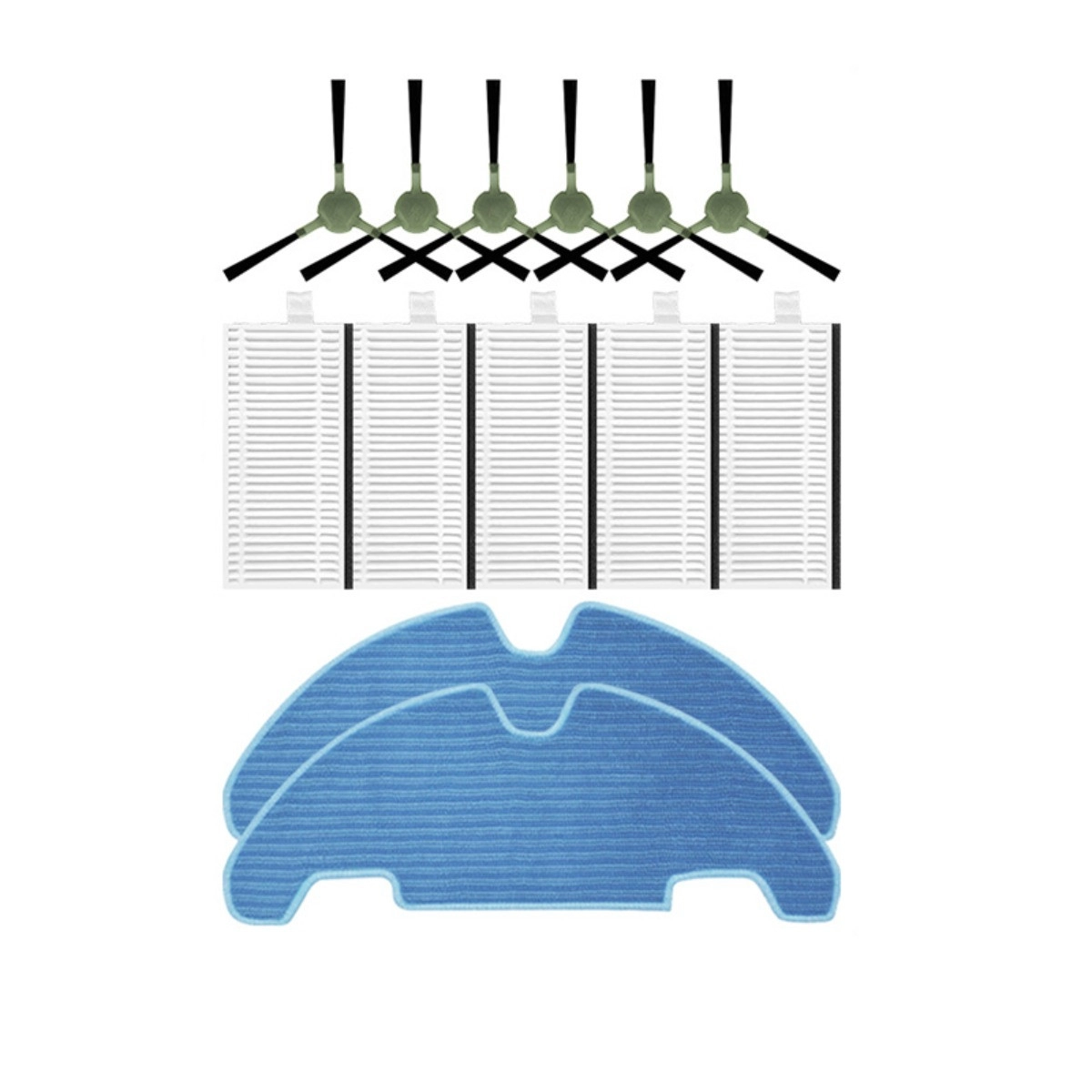 INF Reservdelskit kompatibel med Lefant M330 PRO – Filter, Sidoborstar, Moppdukar, Enkel installation