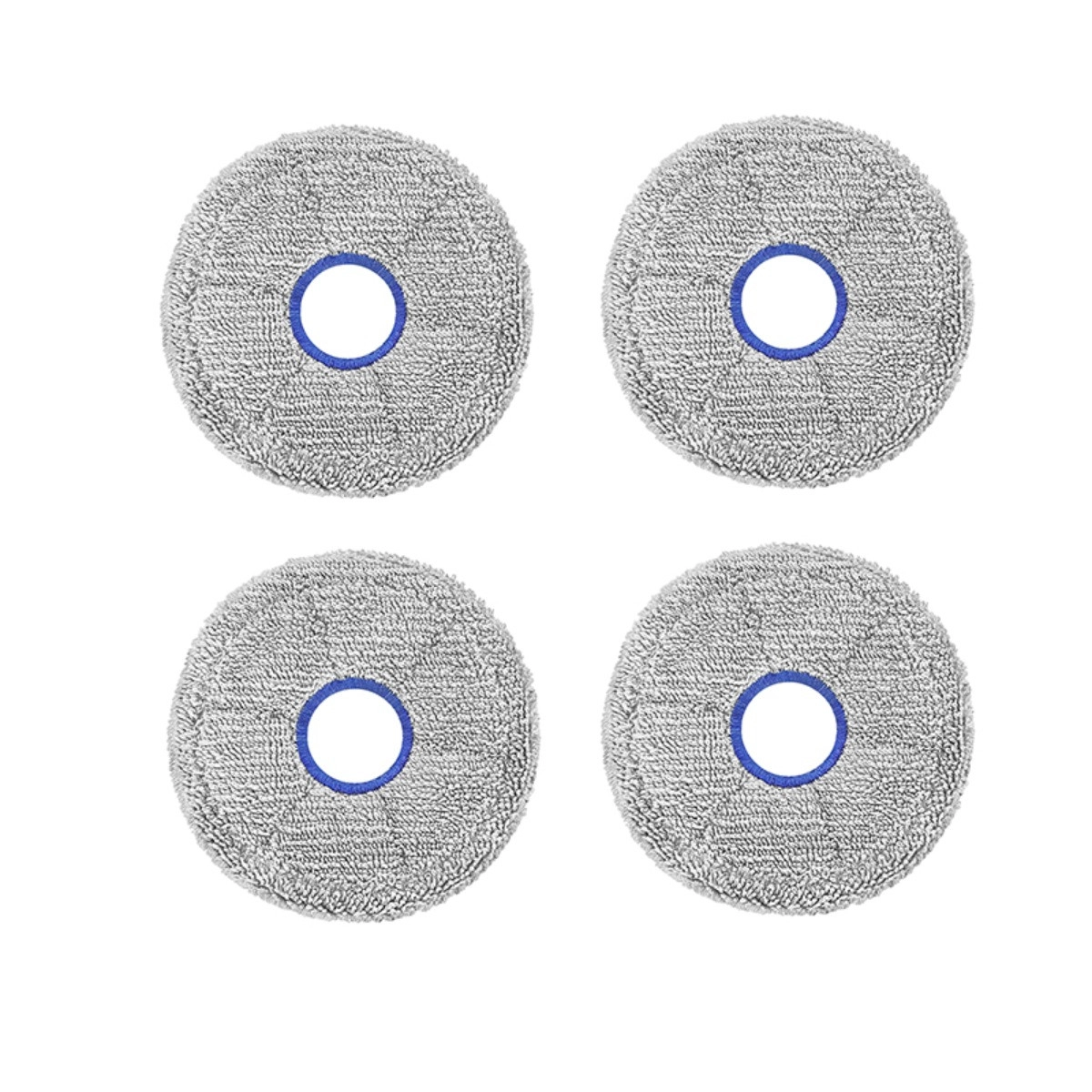 INF Dammpåsar 4-pack kompatibelt med Dreame robotdammsugare – högfiltrerande fiber, grå, 13cm x 13cm