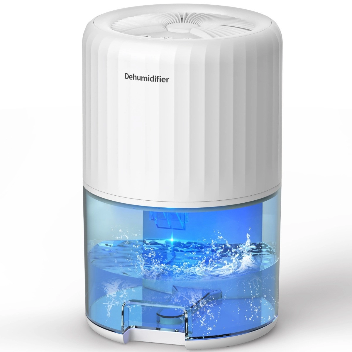 INF Termoelektrisk portabel avfuktare (EU-plugg) - 350mL/D, 2L vattentank, tyst LED-nattljus