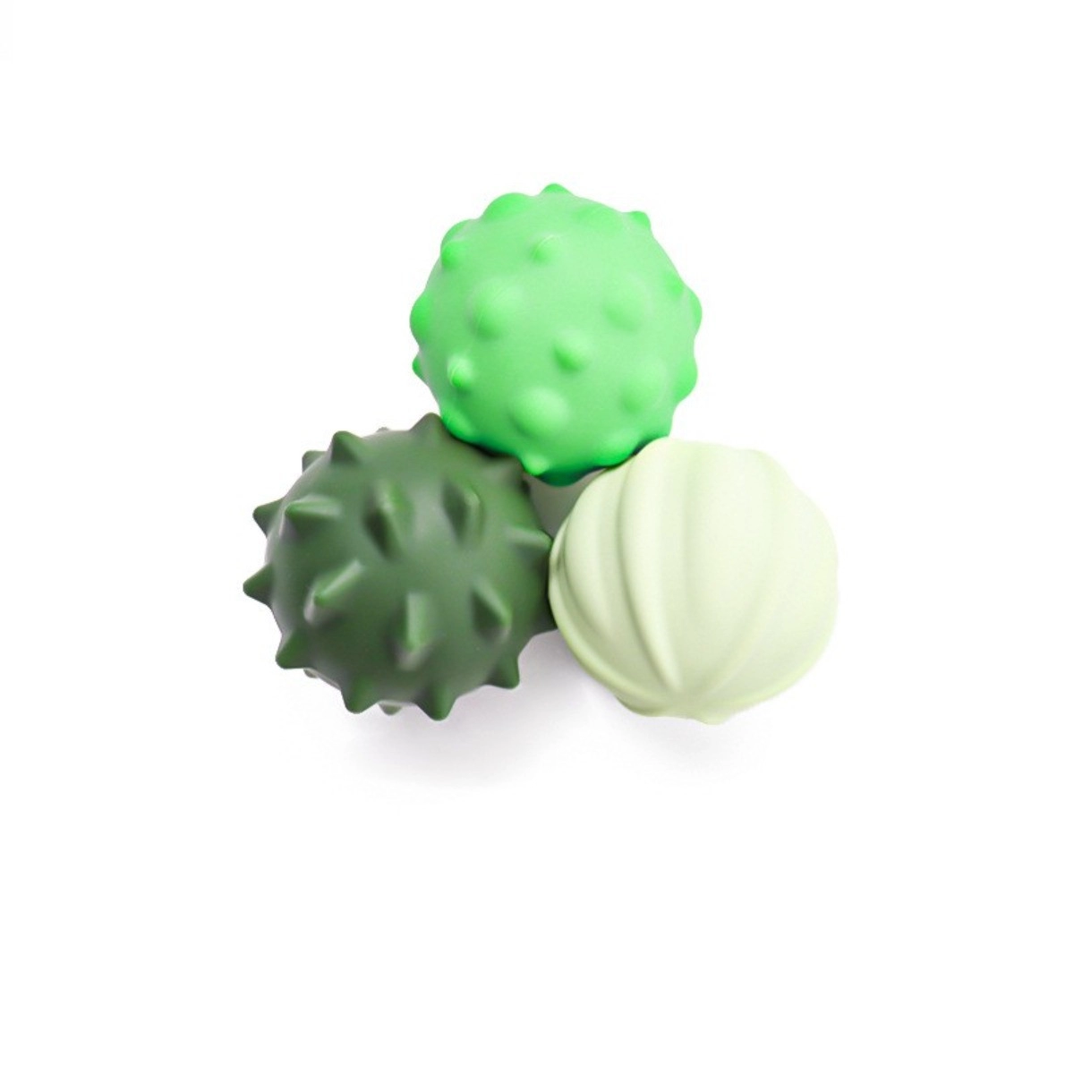 INF Silikon magnetiska stressbollar 3-pack - Stor sensorisk fidget-leksak för taktil massage