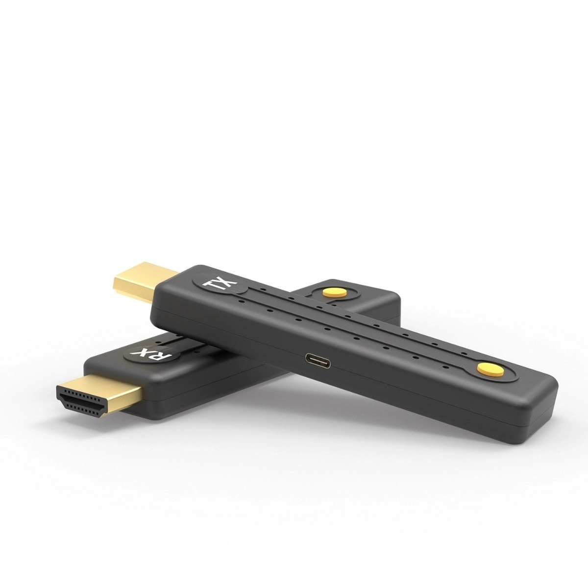 INF Trådlös HDMI-förlängare 100M (Grå) - 1080P/60HZ Plug-and-Play, Type-C 5V1A