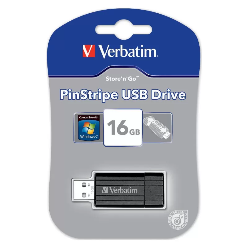 verbatim USB 2.0 memory, Store'N'Go, 16GB, PinStripe