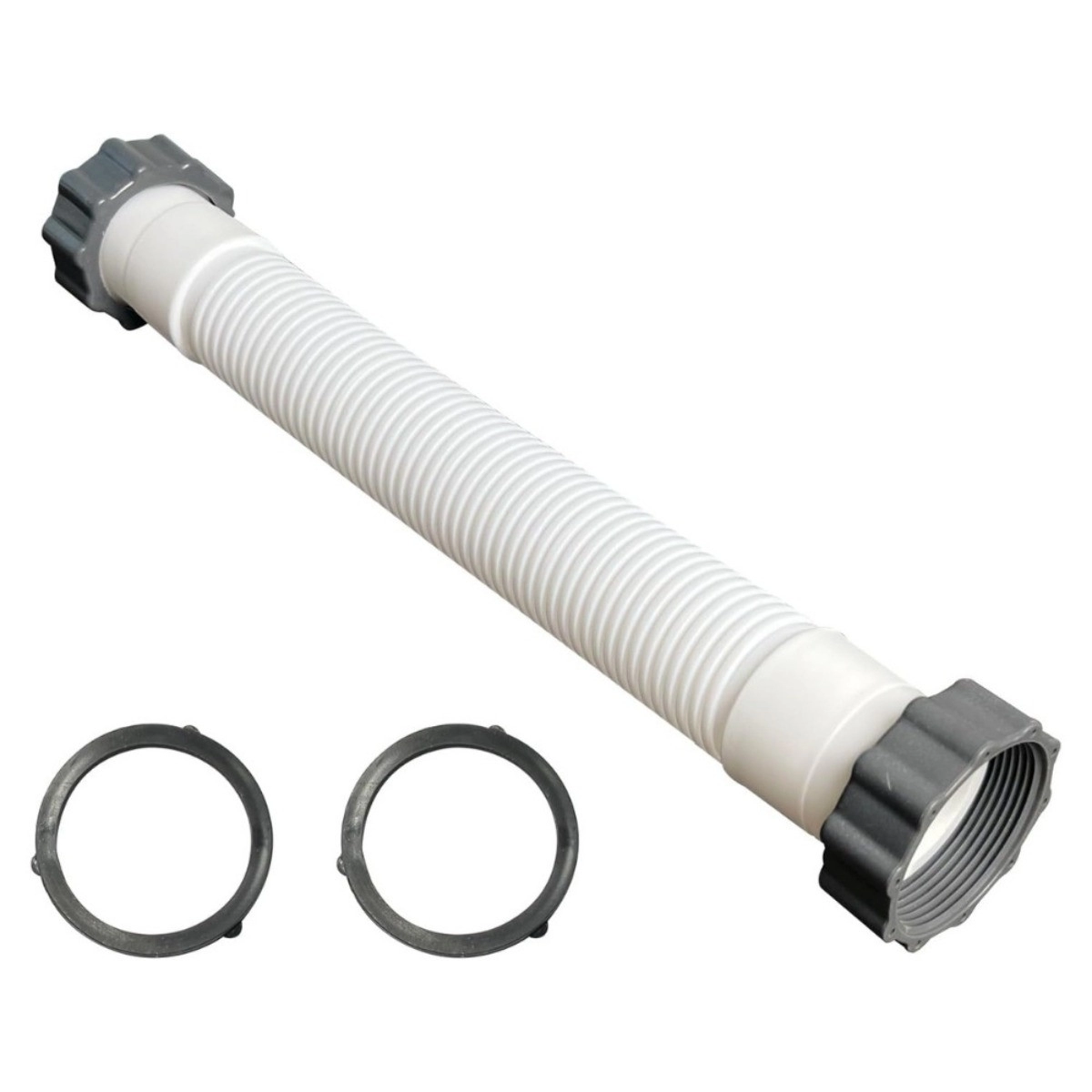 INF 14 inch sandpump-slang modell 11388 - PE poolfilter-anslutningsslang 35cm, kompatibelt med Intex, inkluderar packningar
