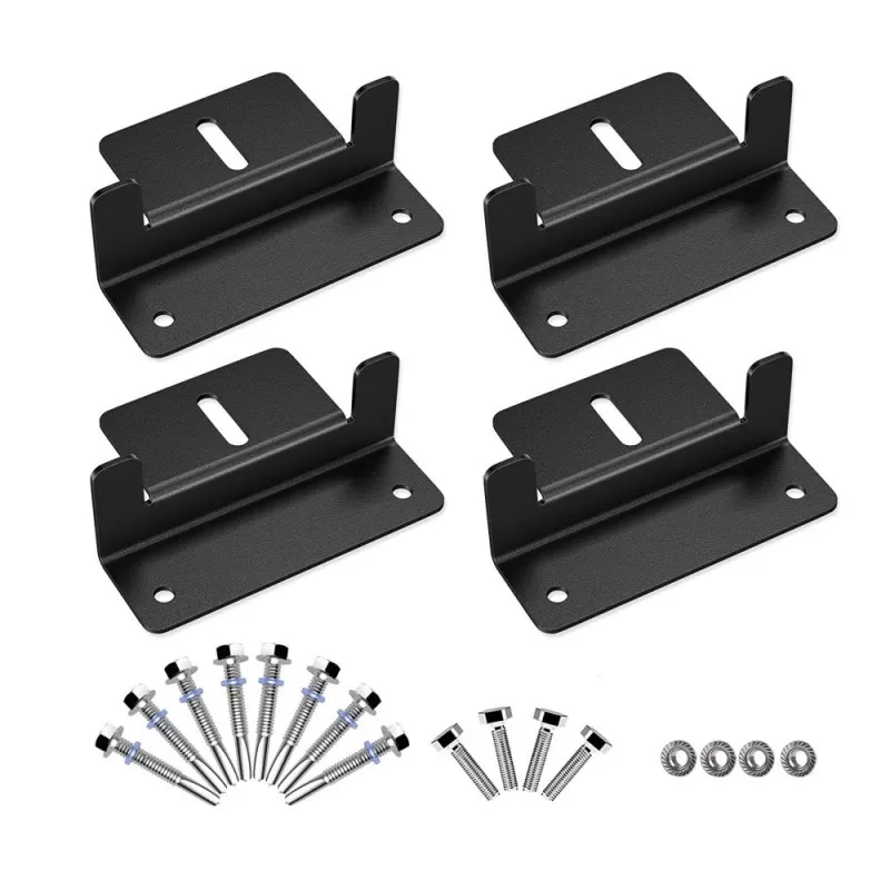 INF Solpanelsfästen med skruvar 4-pack