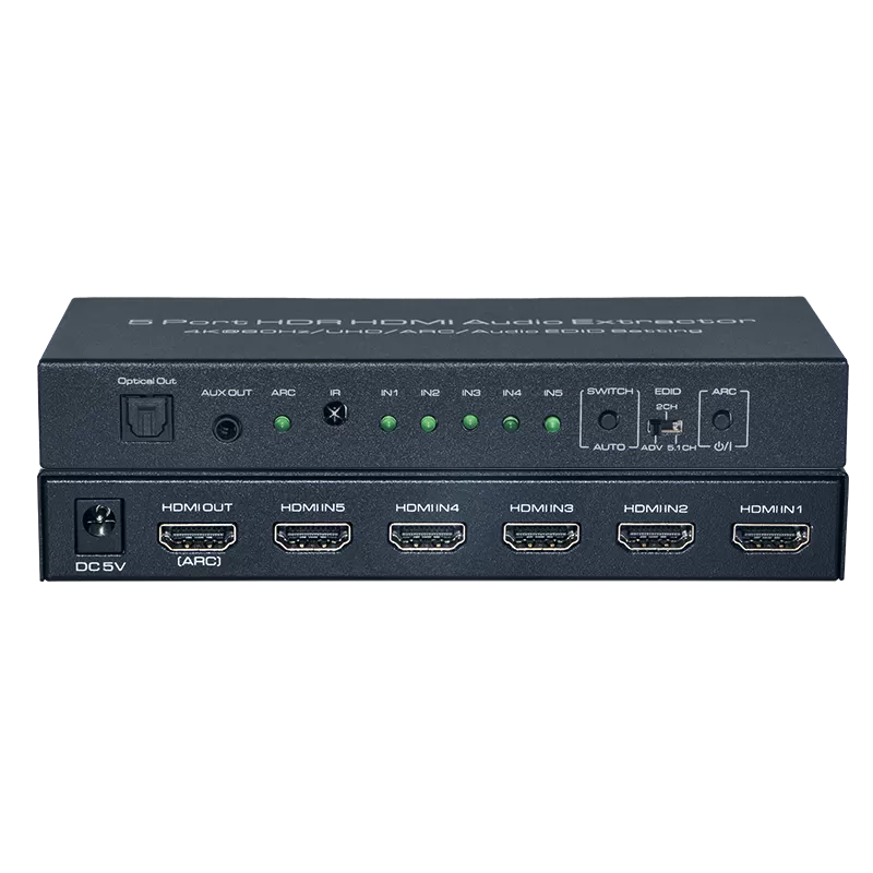 INF HDMI Switch 4K med 5 ingångar