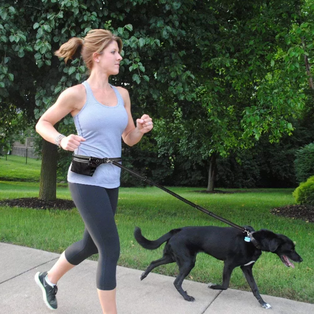 INF Hundkoppel Handsfree med Midjeväska