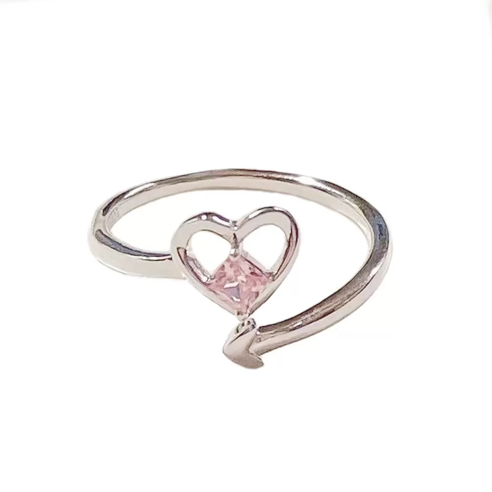 INF Rhinestone Ring Hjärta