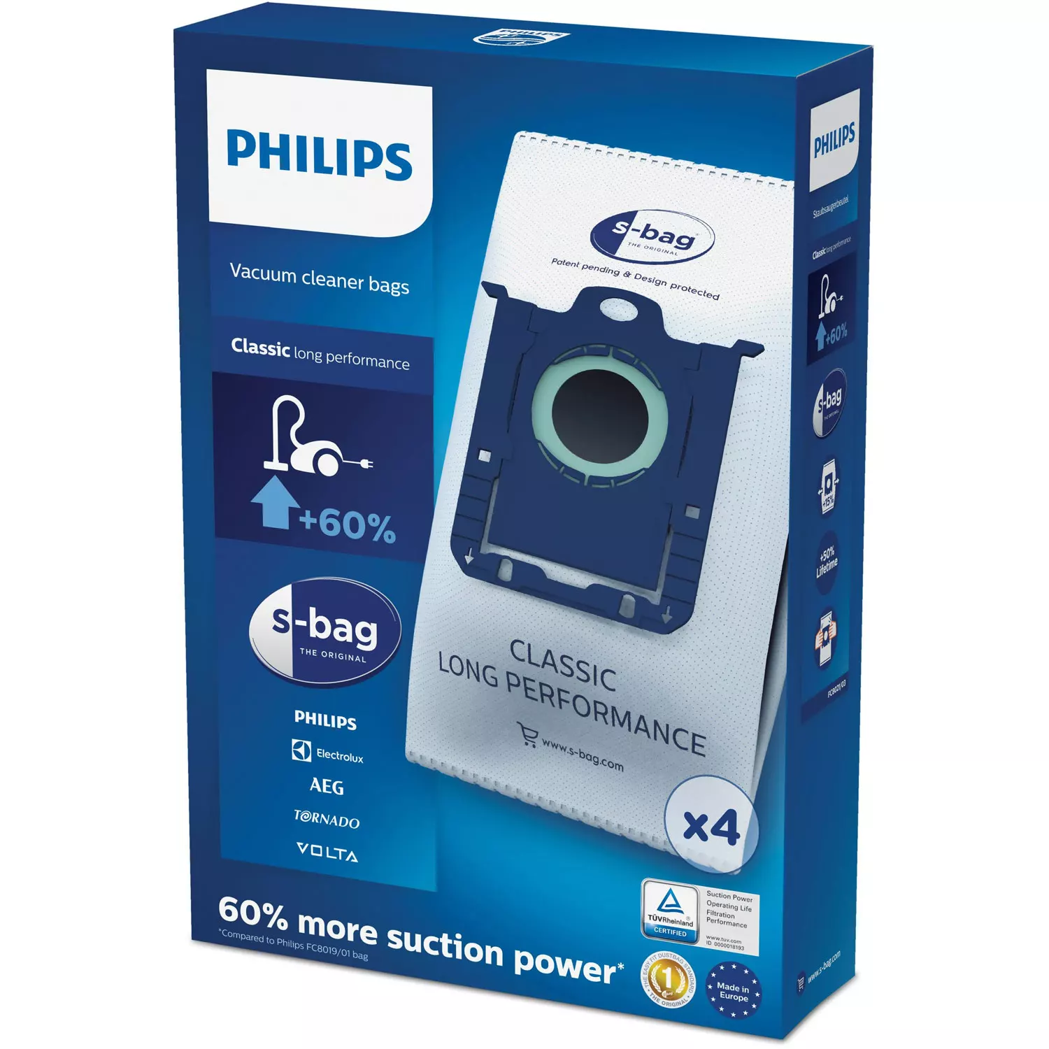 Philips S-bag Dammsugare påsar Philips Orginal "Nya S-bag"