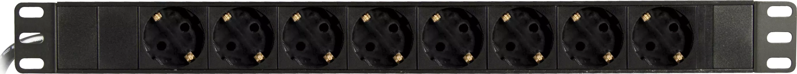 deltaco Powerstrip 8xCEE 7/3 socket 1xCEE 7/7 switch 19 "1U 3m