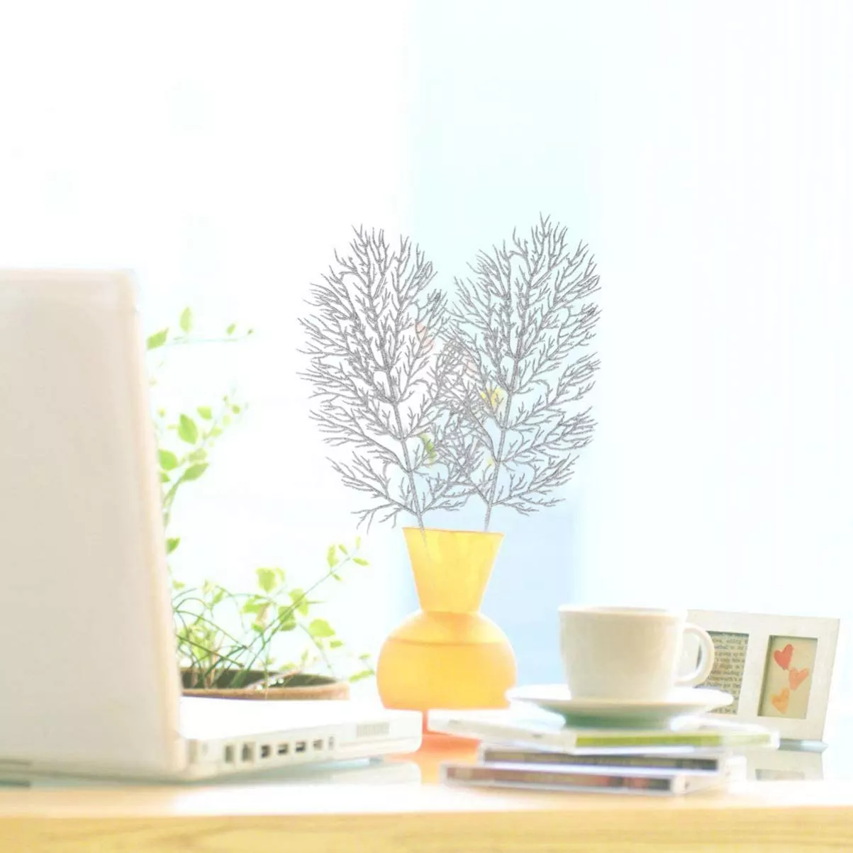 INF Konstgjorda filigrana blad juldekoration 5-pack Silver