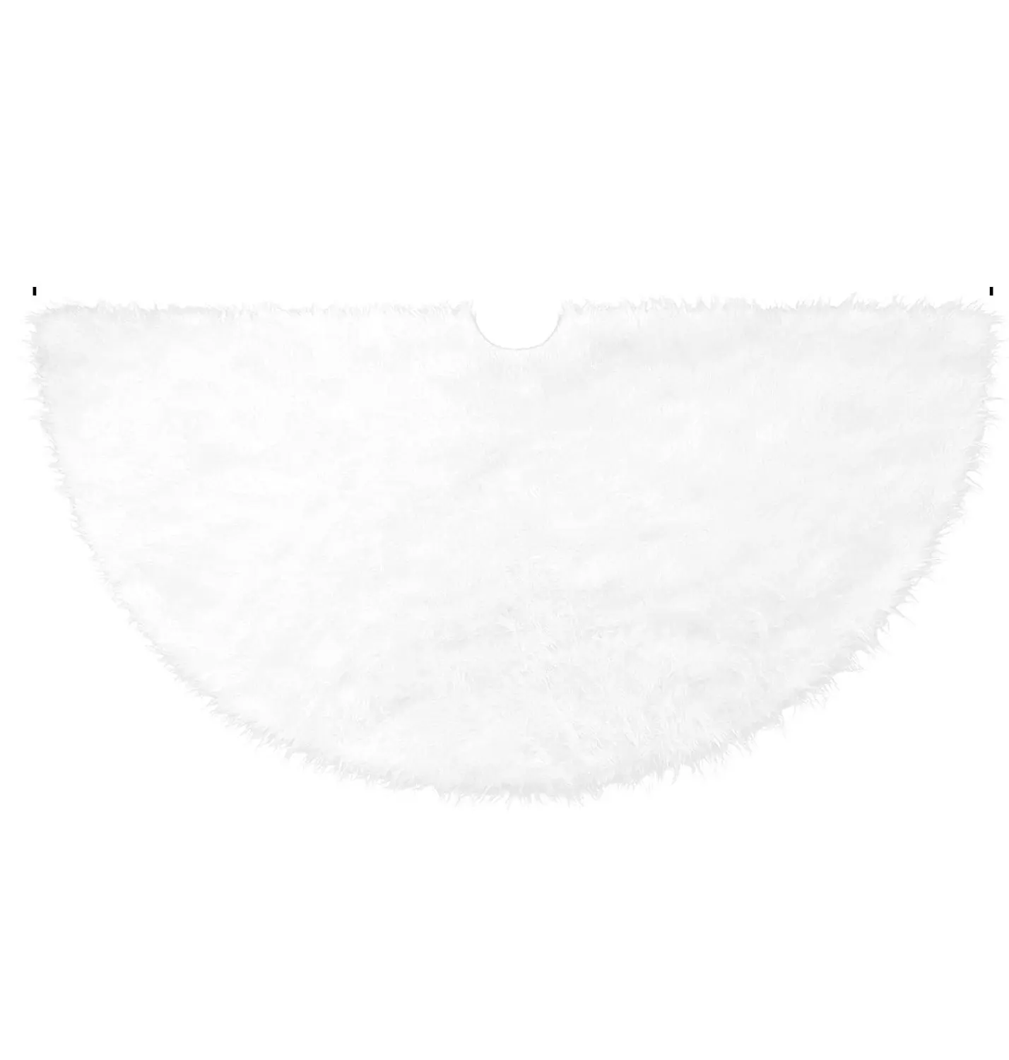 INF Julgransmatta i fuskpäls Vit 78 cm