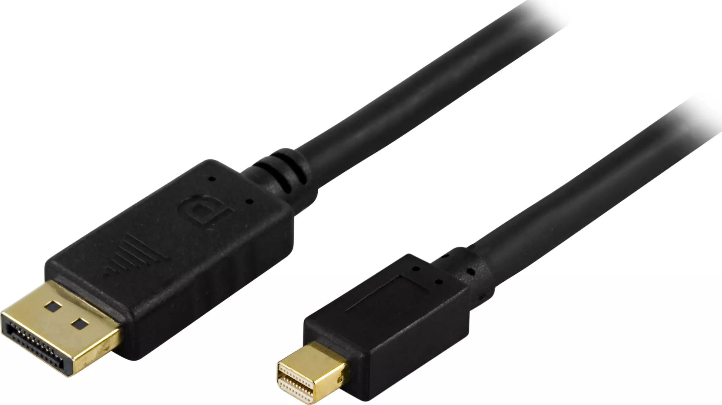 deltaco DisplayPort to Mini DisplayPort cable, 2m, black