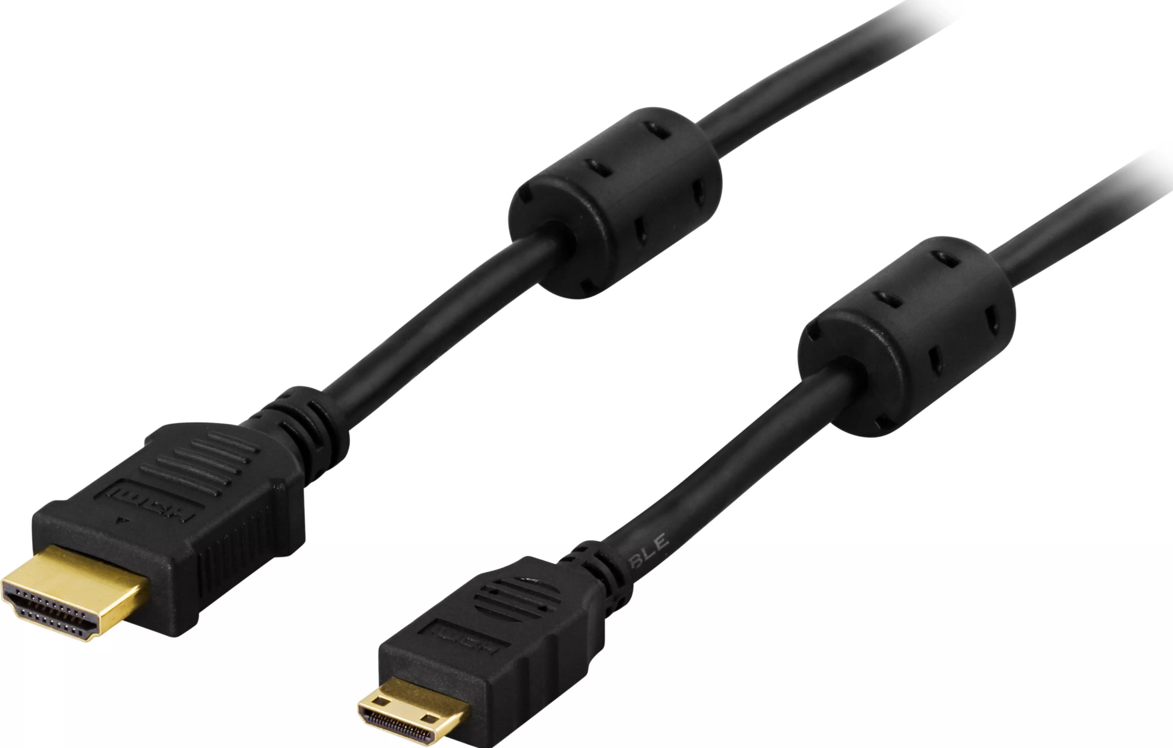 deltaco HDMI cable, HDMI High Speed with Ethernet, 4K, 2m, black