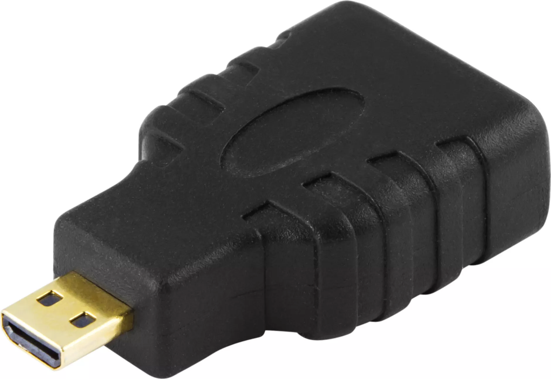 deltaco HDMI High Speed w/ Ethernet adapter, Micro HDMI ma - HDMI fe