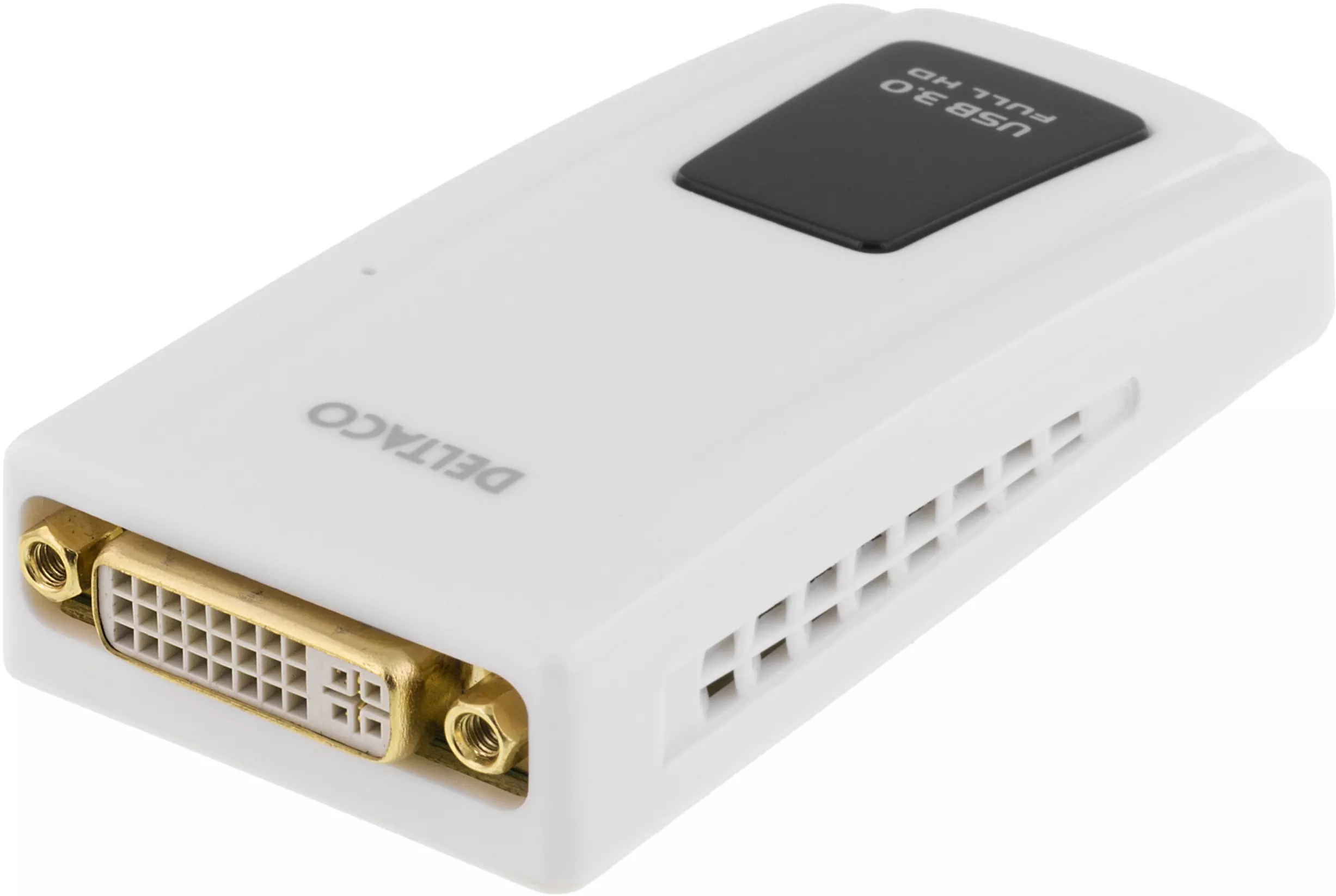 deltaco PRIME USB3 DVI/HDMI/VGA adapter DVII Dual Link socket MicroB
