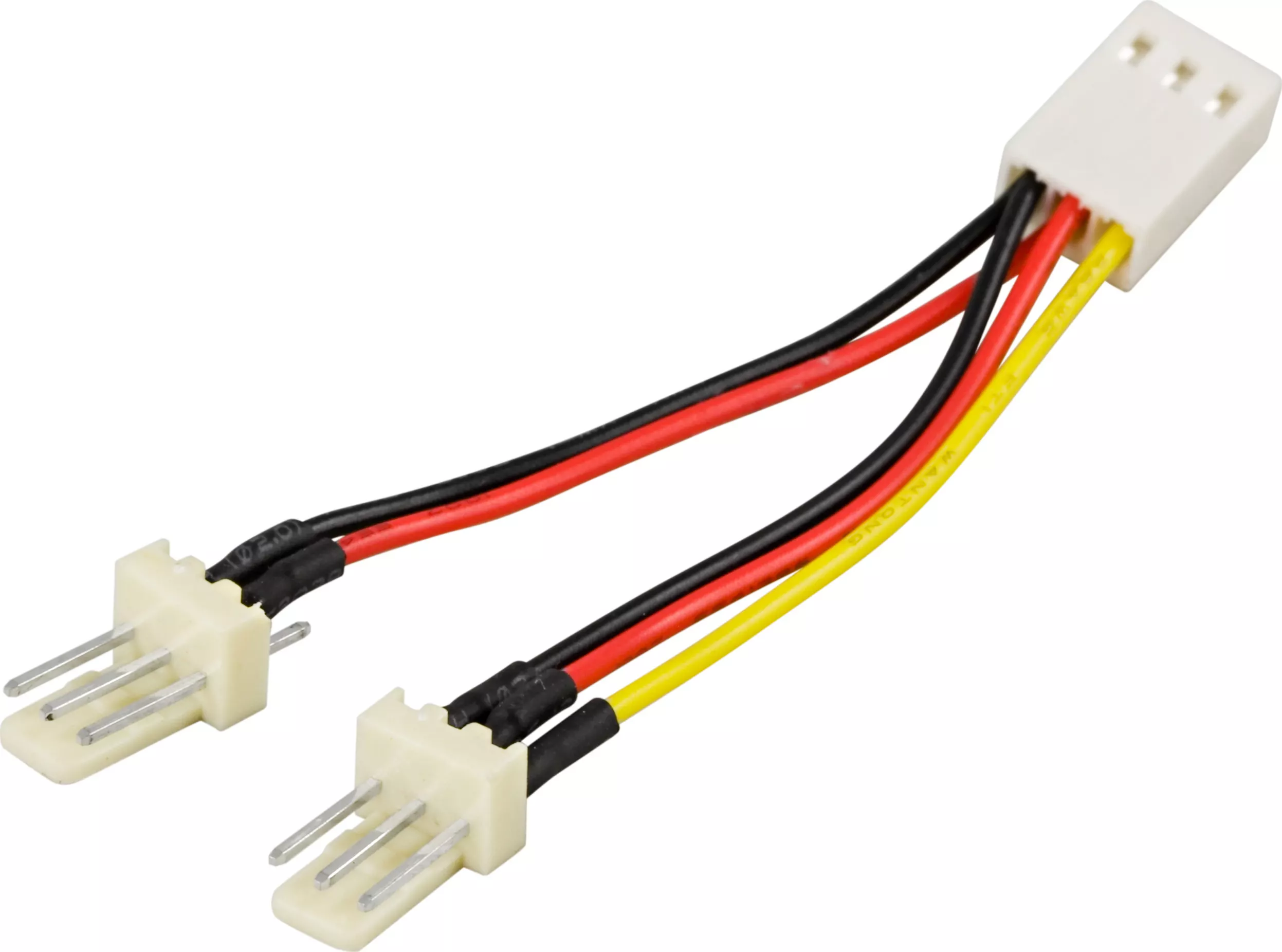 deltaco Adapter cable for 3-pin fans, Y-cable 2-1