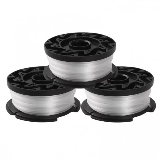 INF 3-pack ersättningsspolar med trimmertråd för Black Decker AF-100-3ZP grästrimmer