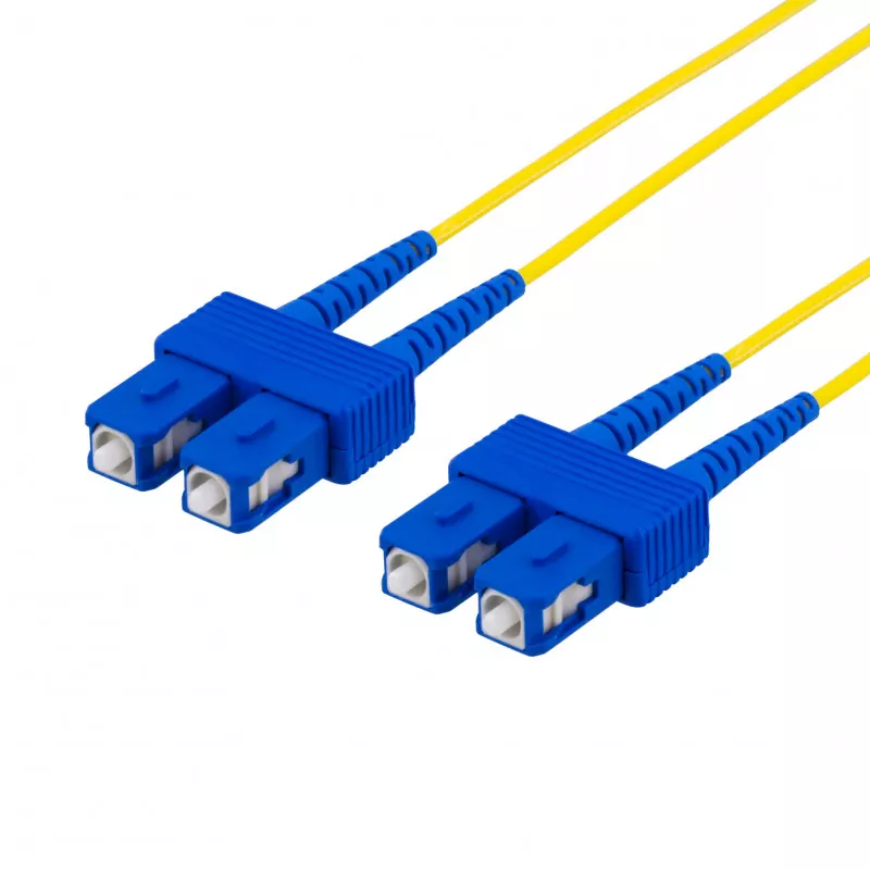 deltaco OS2 Fiber cable, SC - SC, duplex, singlemode, 2m