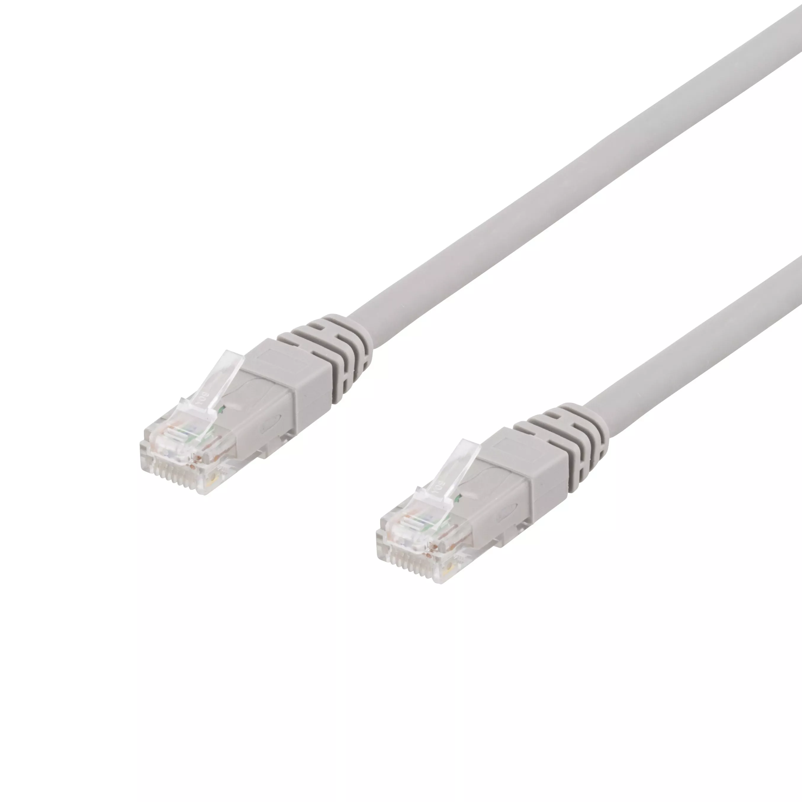 deltaco U/UTP Cat6a patch cable 15m 500MHz grey