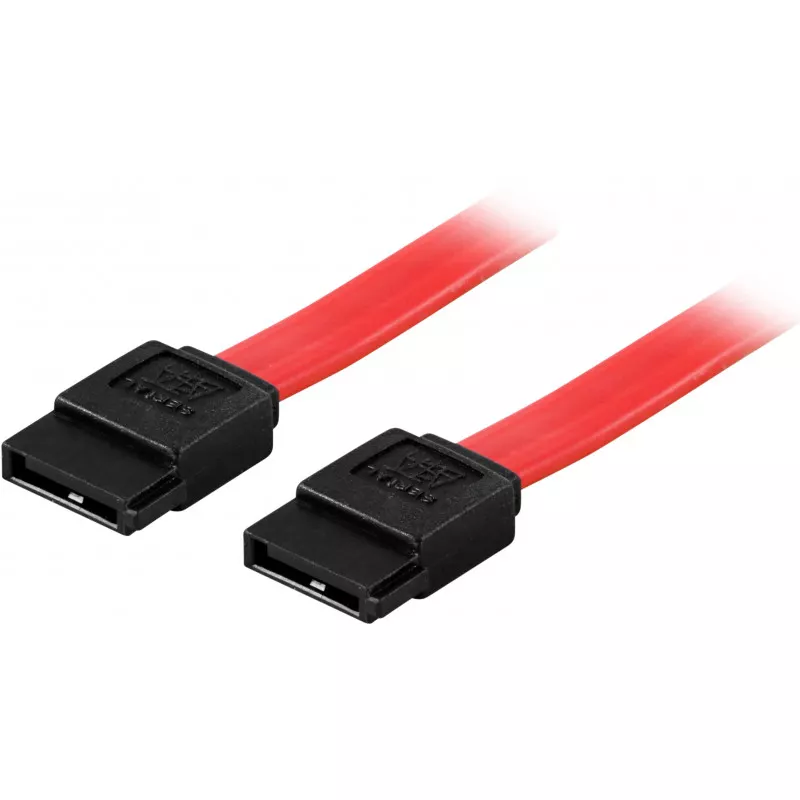 deltaco SATA/SAS cable, straight-straight, 0.3m
