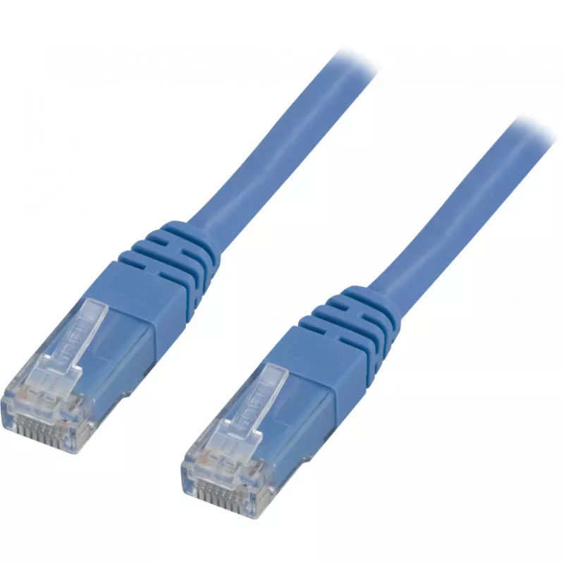 deltaco U/UTP Cat5e patch cable 2m, blue