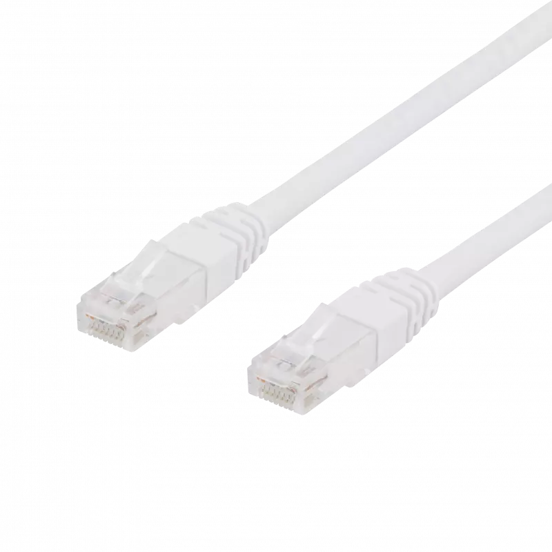 deltaco U/UTP Cat6 patch cable 0.5m, white
