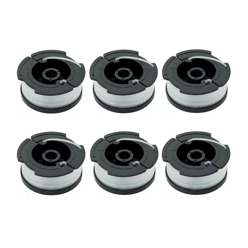 INF 6-pack trådspolar för Black & Decker grästrimmer
