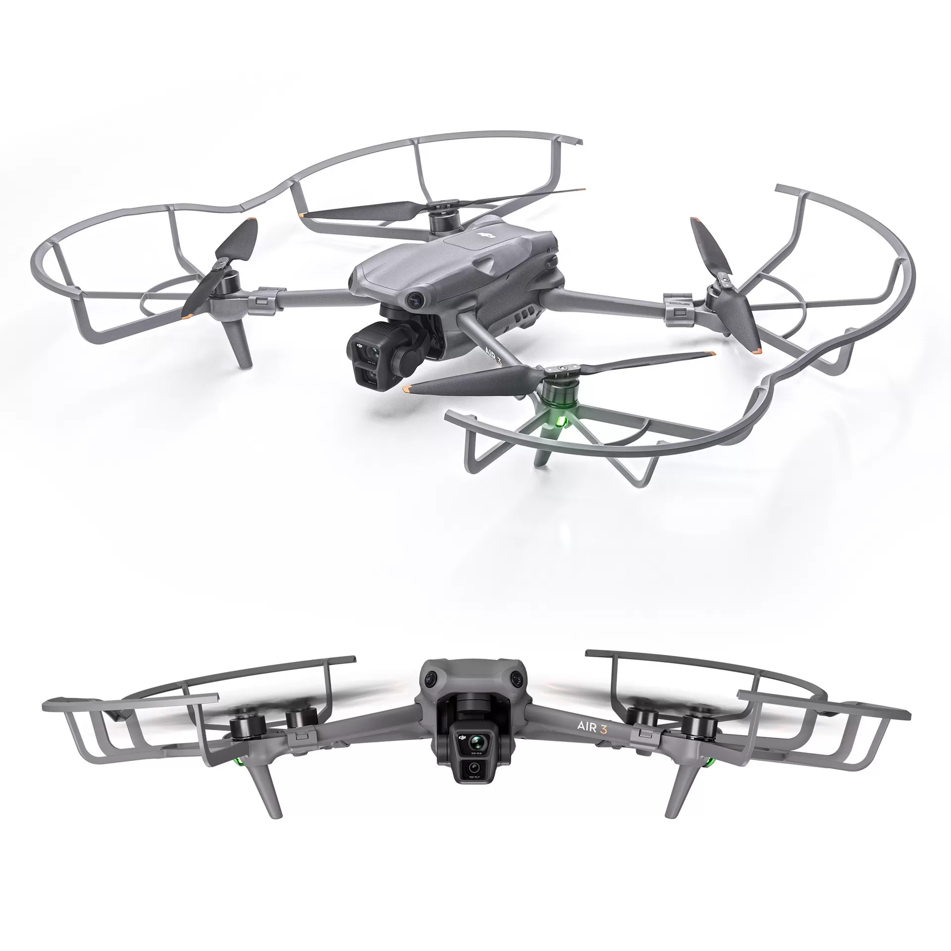 INF 4-pack anti-kollisionspropellerskydd för kompatibel med DJI AIR 3