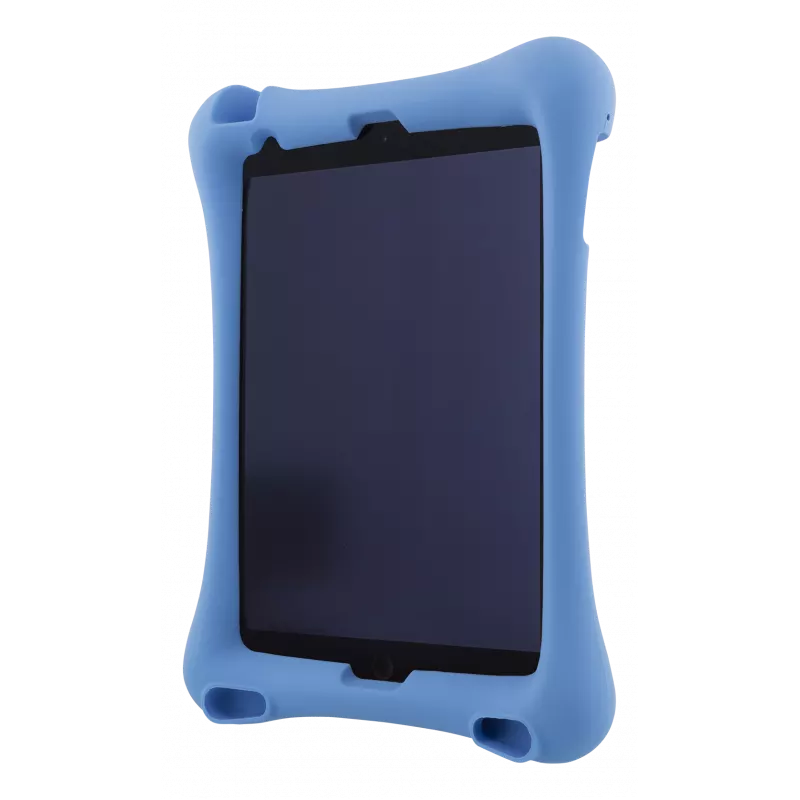 deltaco Silicone case, for all 10.2"-10.5" iPads, stand, blue