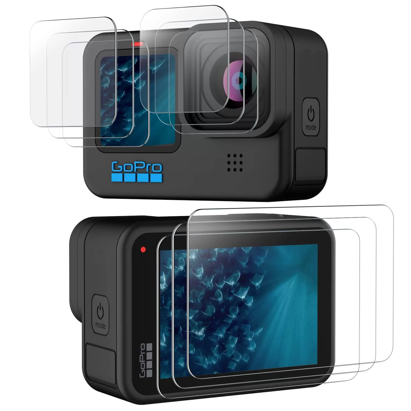 INF Linsskydd för Gopro 10, 9-pack
