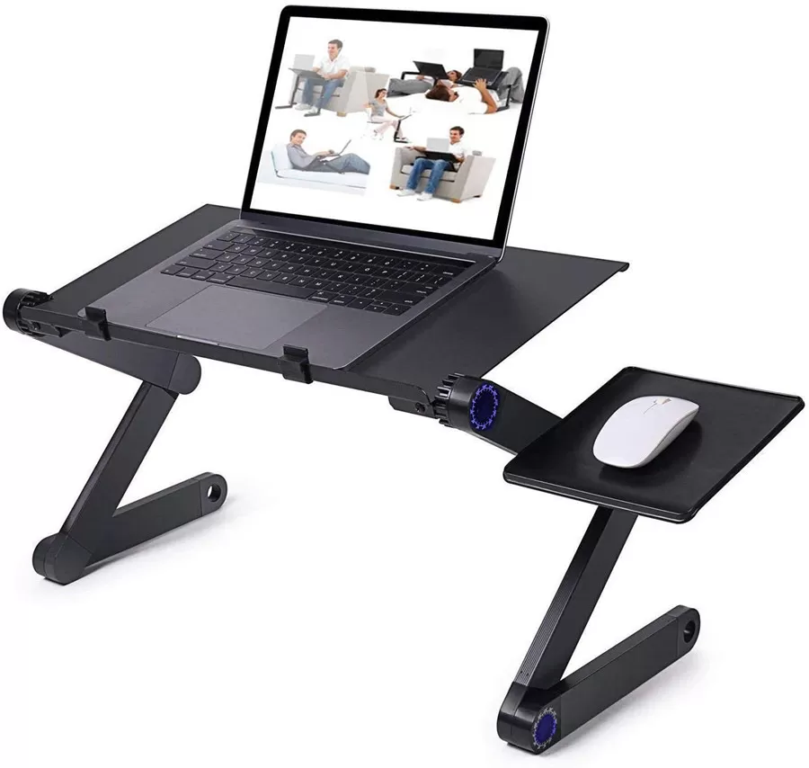 INF Smart justerbart laptopbord 17 tum Svart