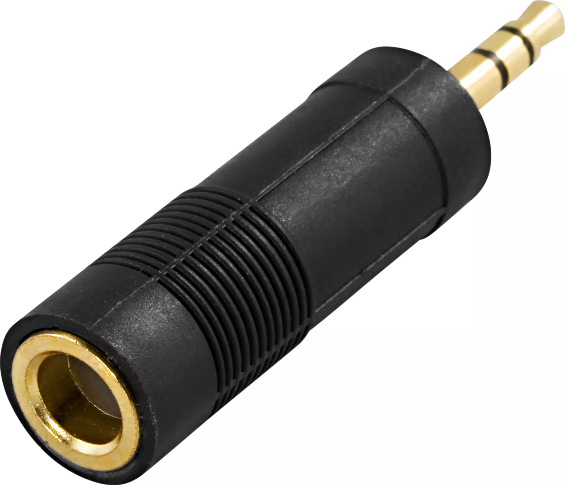 deltaco Multimedia adapter 6.3mm fe - 3.5mm stereo ma