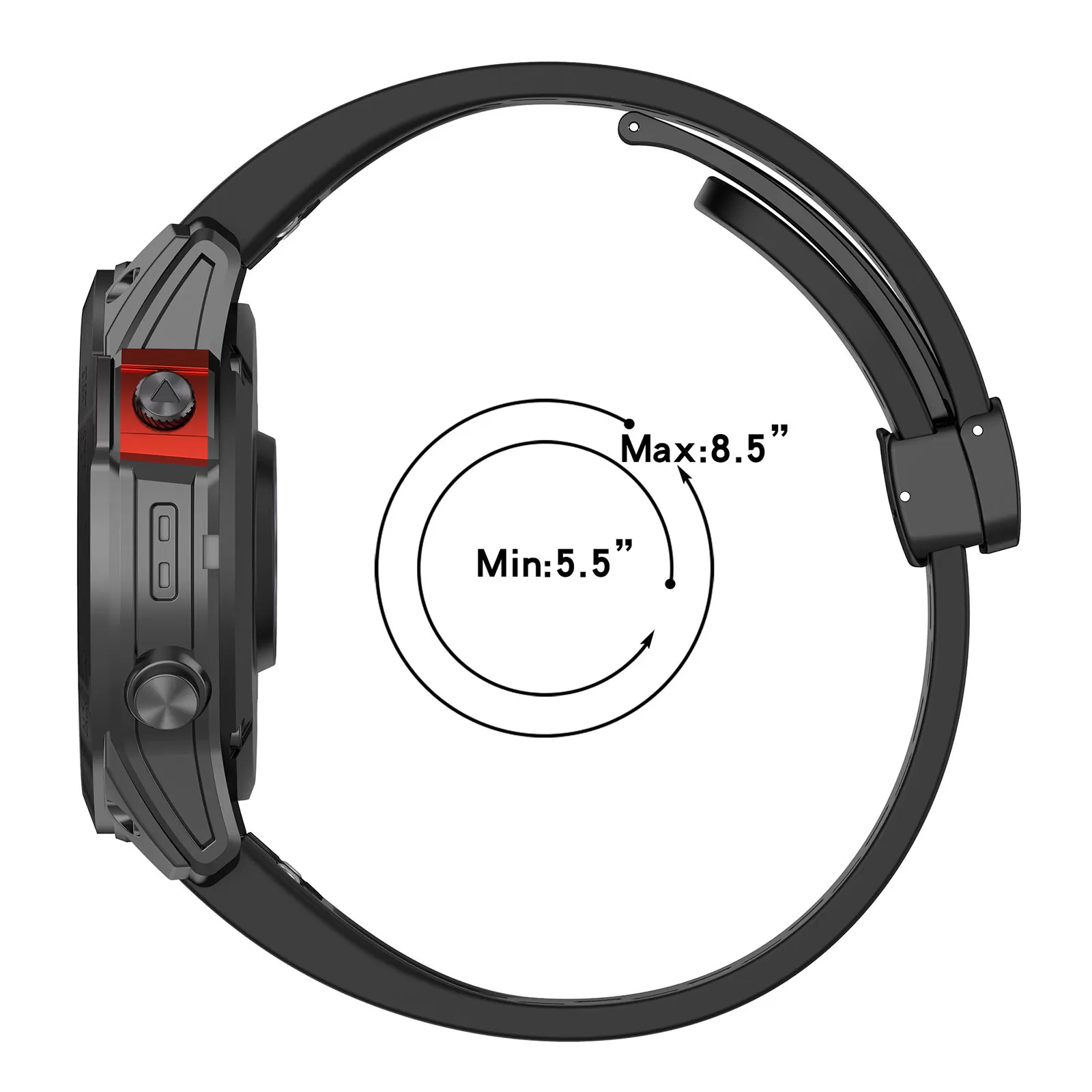INF 20mm Silikonarmband för Garmin Epix Pro 42mm/Fenix 7S/Fenix 7S Pro