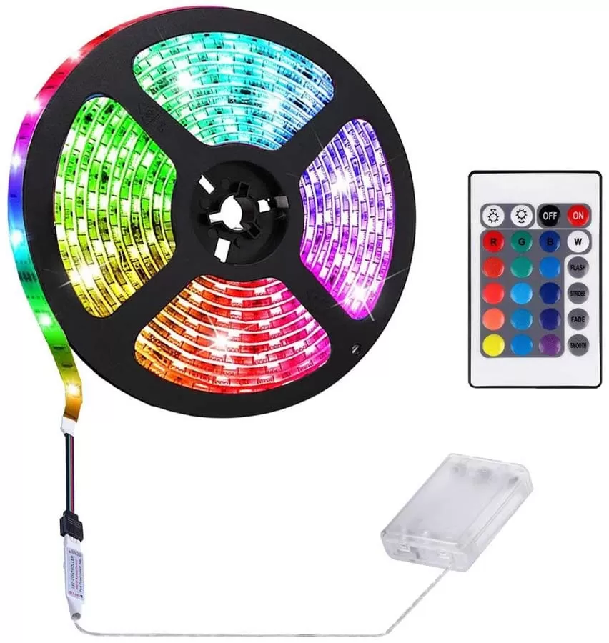 INF Ljusremsa med fjärrkontroll LED RGB 2 m IP65