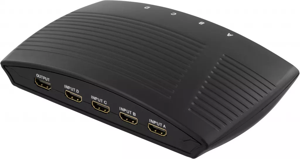 deltaco Manual HDMI switch 4 inputs one output FullHD 60Hz 19pin fe