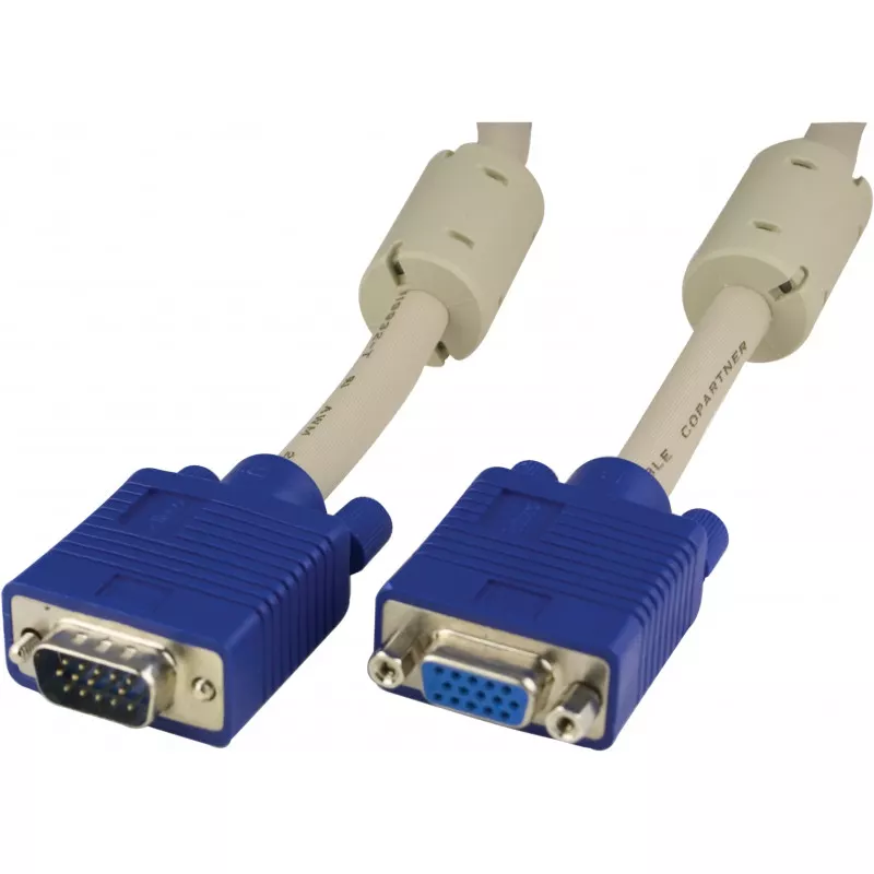 deltaco Extension cable RGB HD15ma-fe 2m Pin-Pin, without pin9